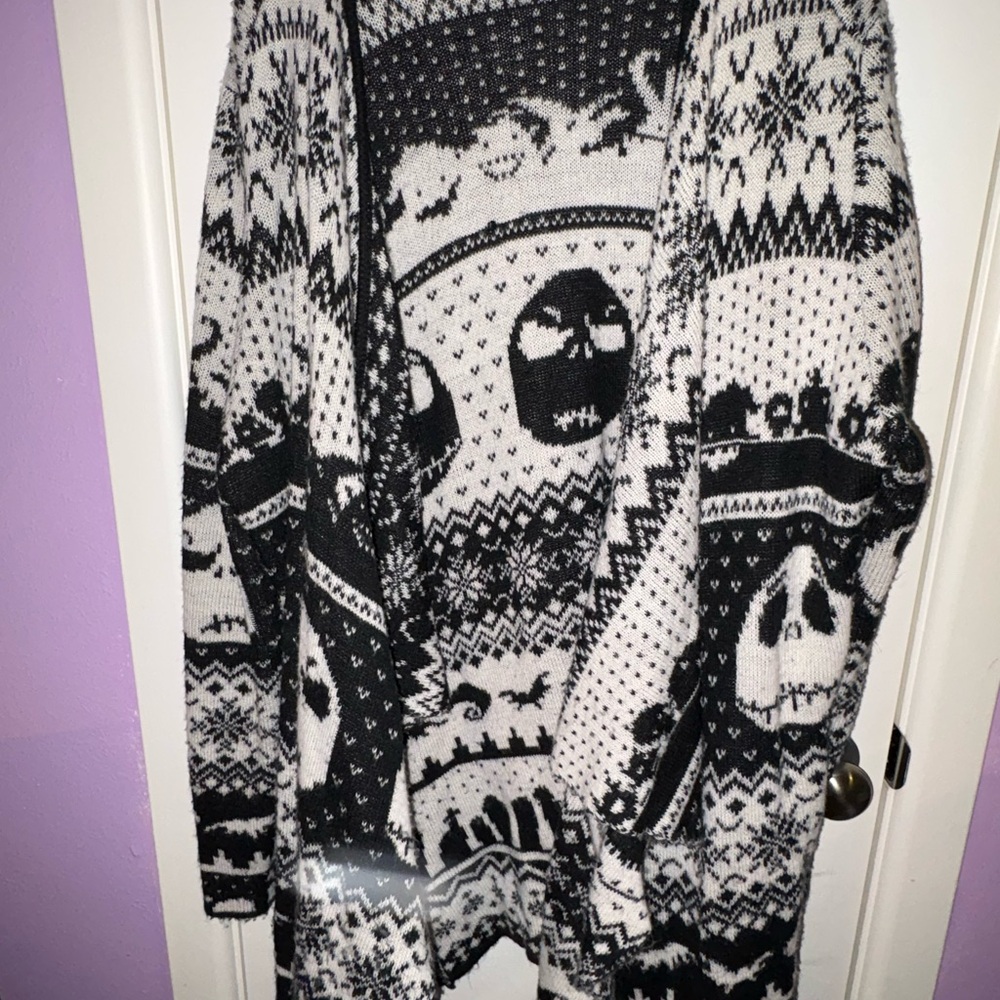 Disney Black and White Graphic Cardigan